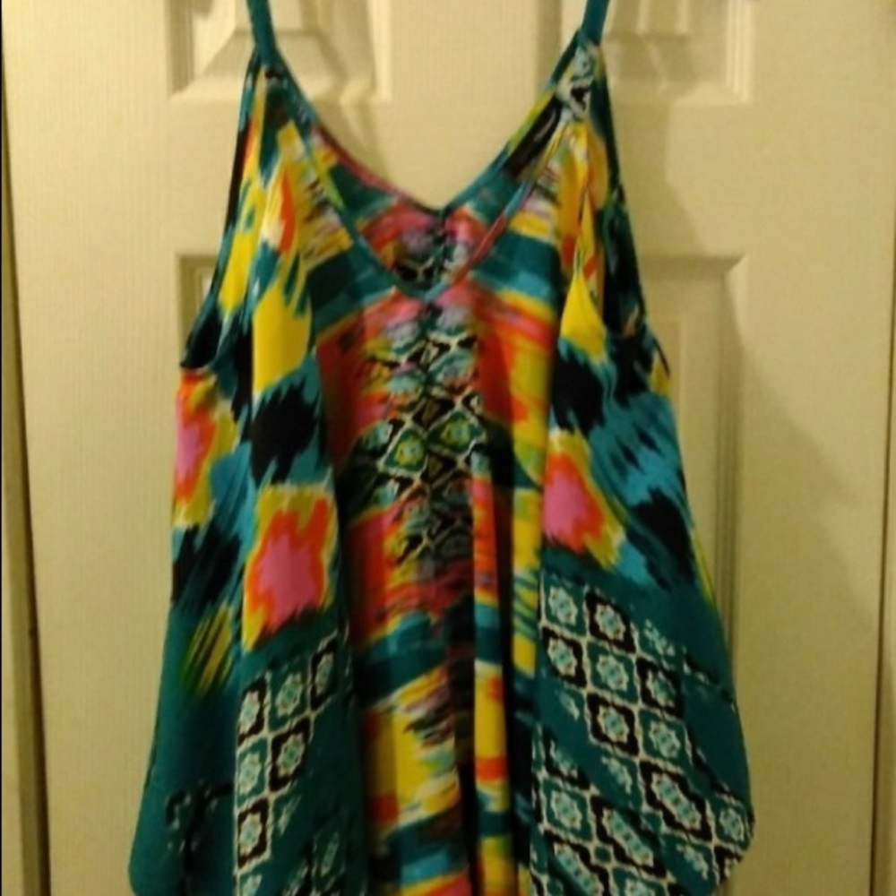 Beautiful Ashley Stewart Handkerchief Top - comfort to the max!